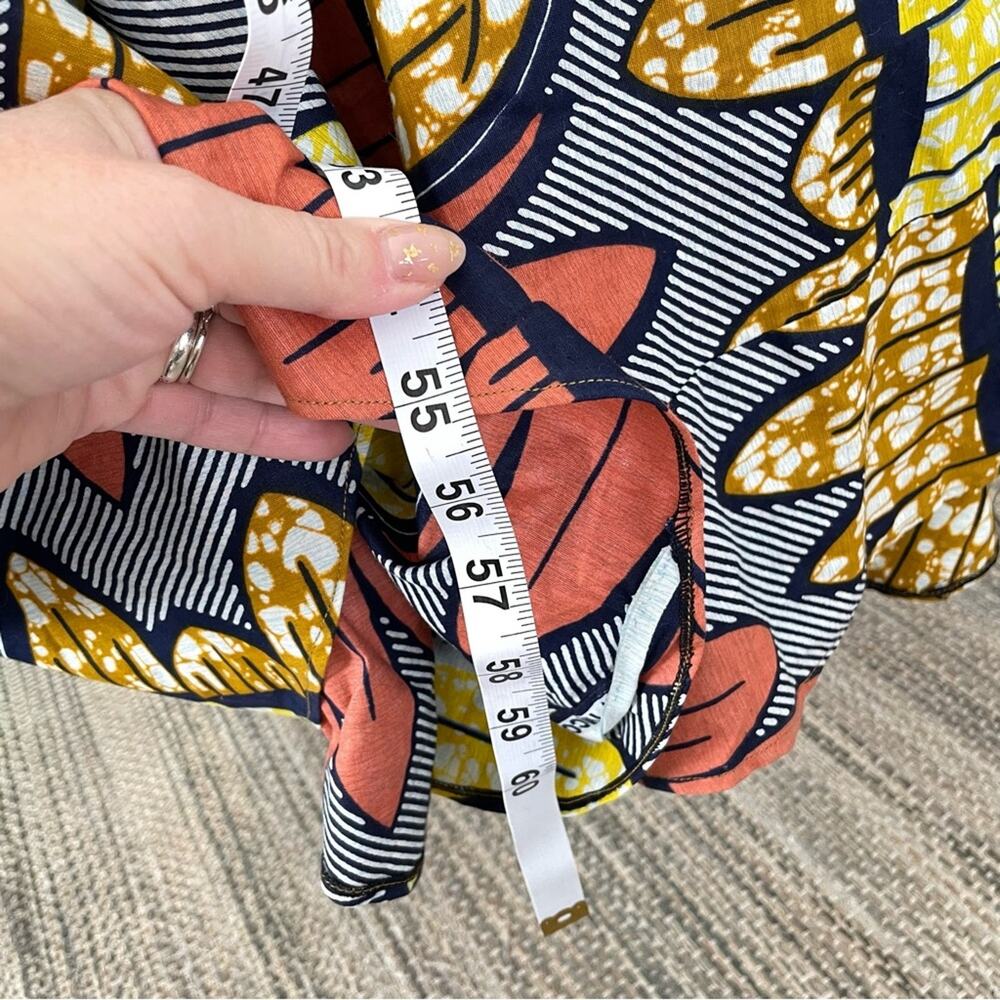Handmade | African Print Ankara Maxi Dress Patchwork Queen Puff 3/4 Sleeve Round - Picture 10 of 11